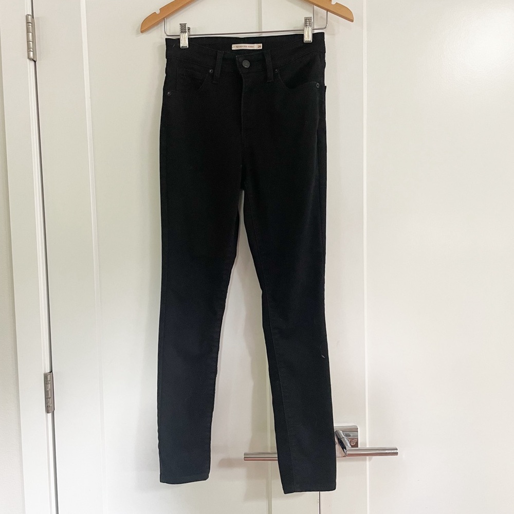 LEVI’S 721 High Rise Skinny Black Jeans